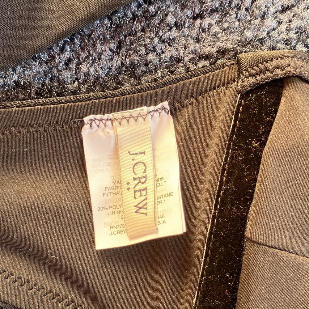 Host Pick! NWOT J. Crew black bikini top (one strap available) in small. - Picture 3 of 4